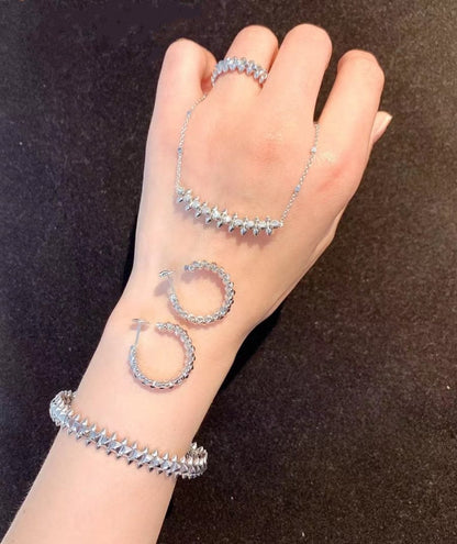 [Okajuri Jewelry]CLASH SILVER BRACELET