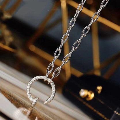 [Okajuri Jewelry] JUSTE NECKLACE FULL DIAMONDS