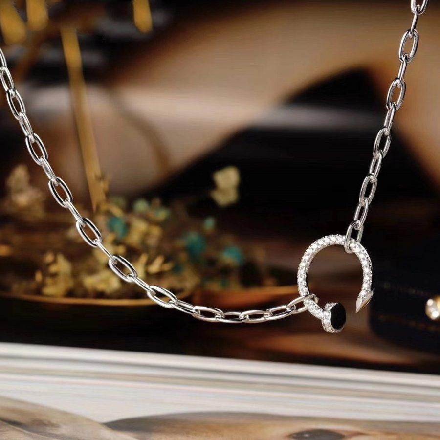[Okajuri Jewelry] JUSTE NECKLACE FULL DIAMONDS