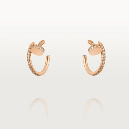 [Okajuri Jewelry]JUSTE EARRINGS 12.75MM PINK GOLD DIAMOND
