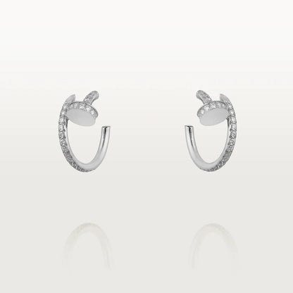 [Okajuri Jewelry]JUSTE EARRINGS 12.75MM SILVER DIAMOND