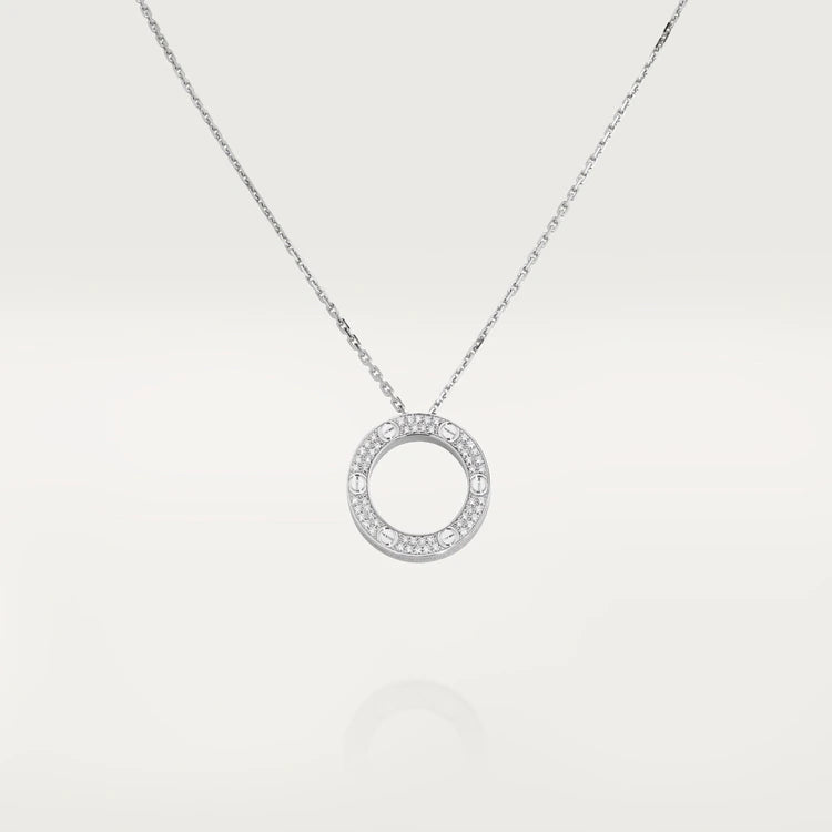 [Okajuri Jewelry]LOVE NECKLACE ADJUSTABLE SILVER