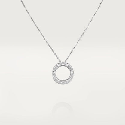 [Okajuri Jewelry]LOVE NECKLACE ADJUSTABLE SILVER