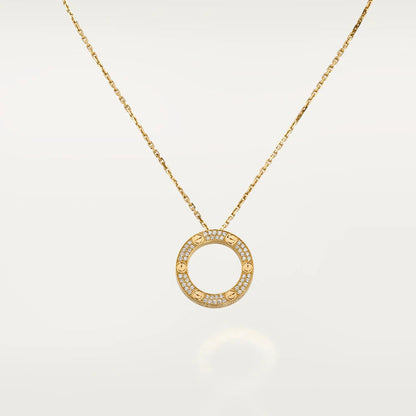 [Okajuri Jewelry]LOVE NECKLACE ADJUSTABLE ROSE GOLD