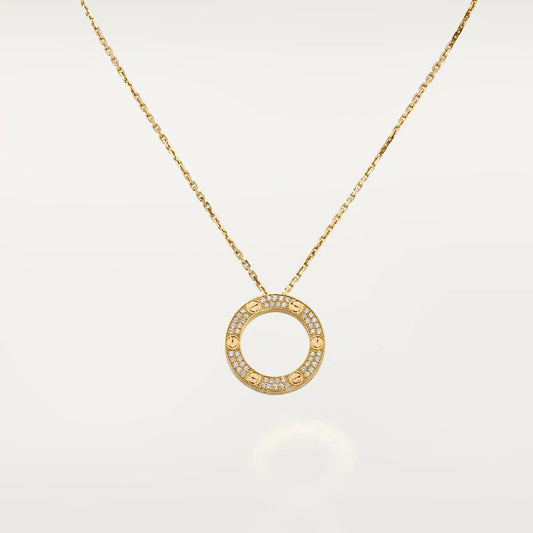 [Okajuri Jewelry]LOVE NECKLACE ADJUSTABLE ROSE GOLD