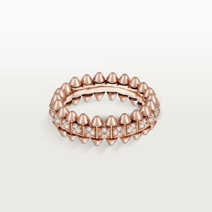[Okajuri Jewelry] CLASH 6.4MM SMALL FULL DIAMOND RING
