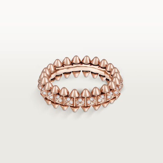 [Okajuri Jewelry] CLASH 6.4MM SMALL FULL DIAMOND RING
