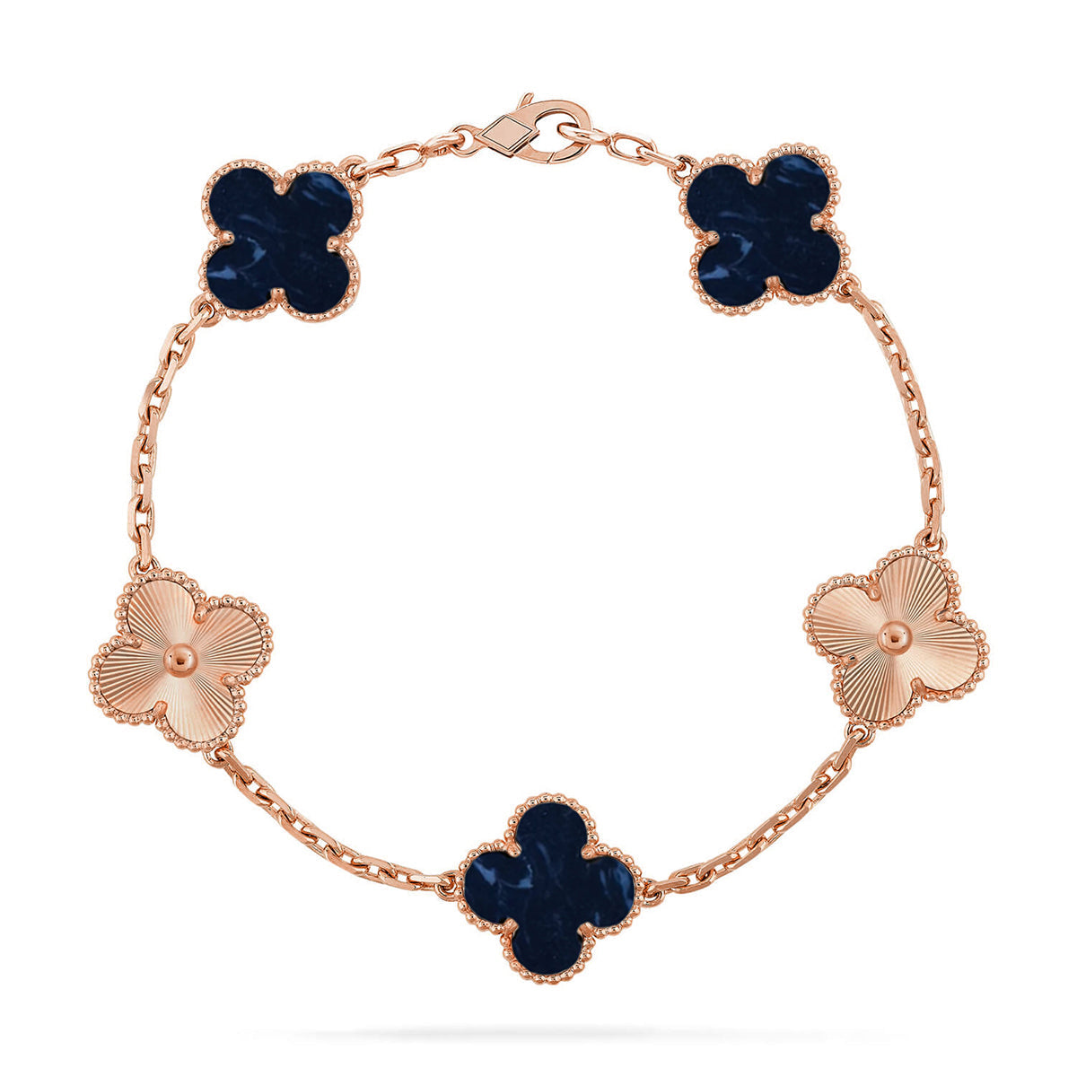 [Okajuri Jewelry]CLOVER 5 MOTIF PIETERSITE BRACELET COLLECTION