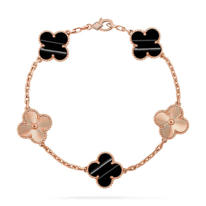 [Okajuri Jewelry] CLOVER 5 MOTIF PULSAR STONE BRACELET COLLECTION