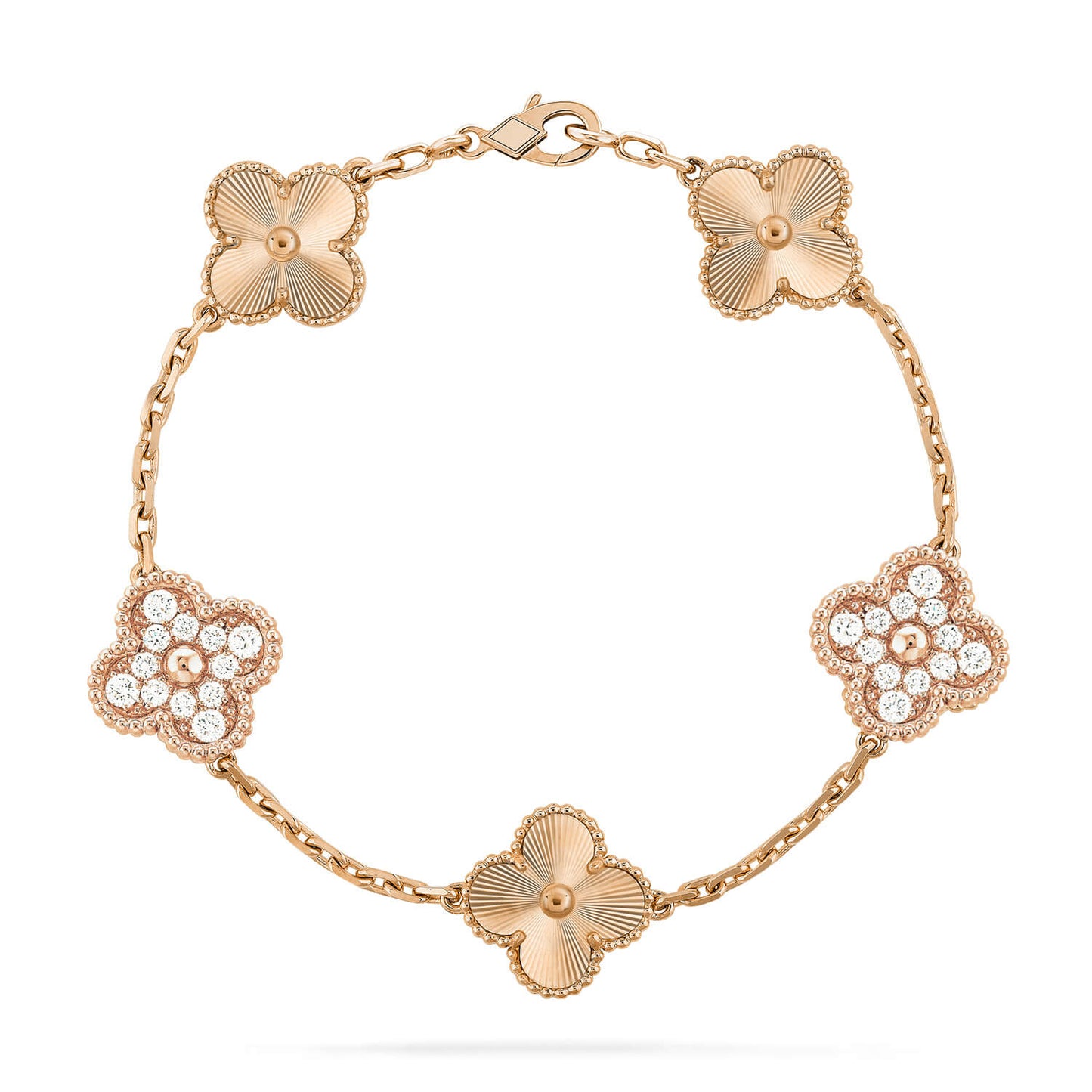 [Okajuri Jewelry] CLOVER 5 MOTIF LASER BRACELET COLLECTION