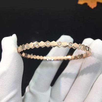 [Okajuri Jewelry] BEE LOVE PINK GOLD DIAMOND BRACELET