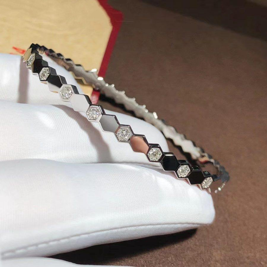 [Okajuri Jewelry]BEE LOVE SILVER DIAMOND BRACELET