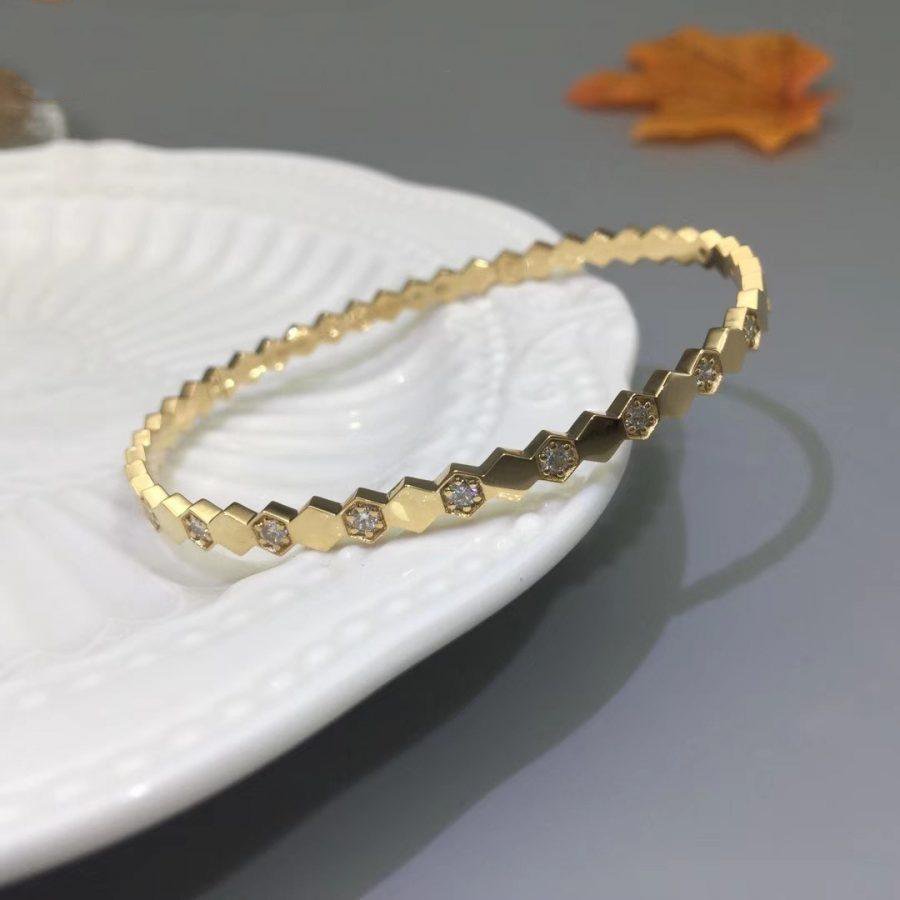 [Okajuri Jewelry]BEE LOVE GOLD DIAMOND BRACELET
