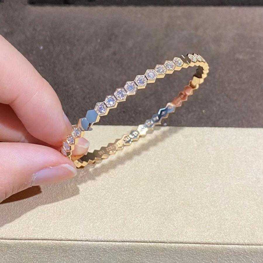 [Okajuri Jewelry]BEE LOVE GOLD BRACELET FULL DIAMOND