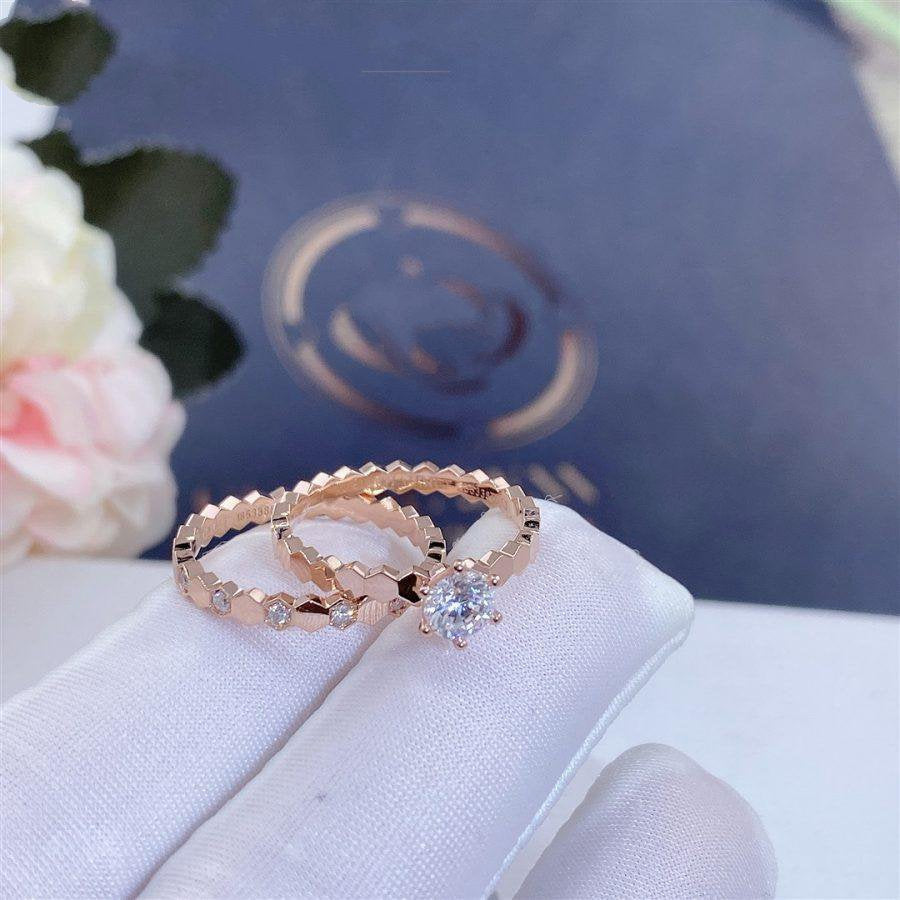[Okajuri Jewelry]BEE LOVE RING PINK GOLD 1 DIAMOND