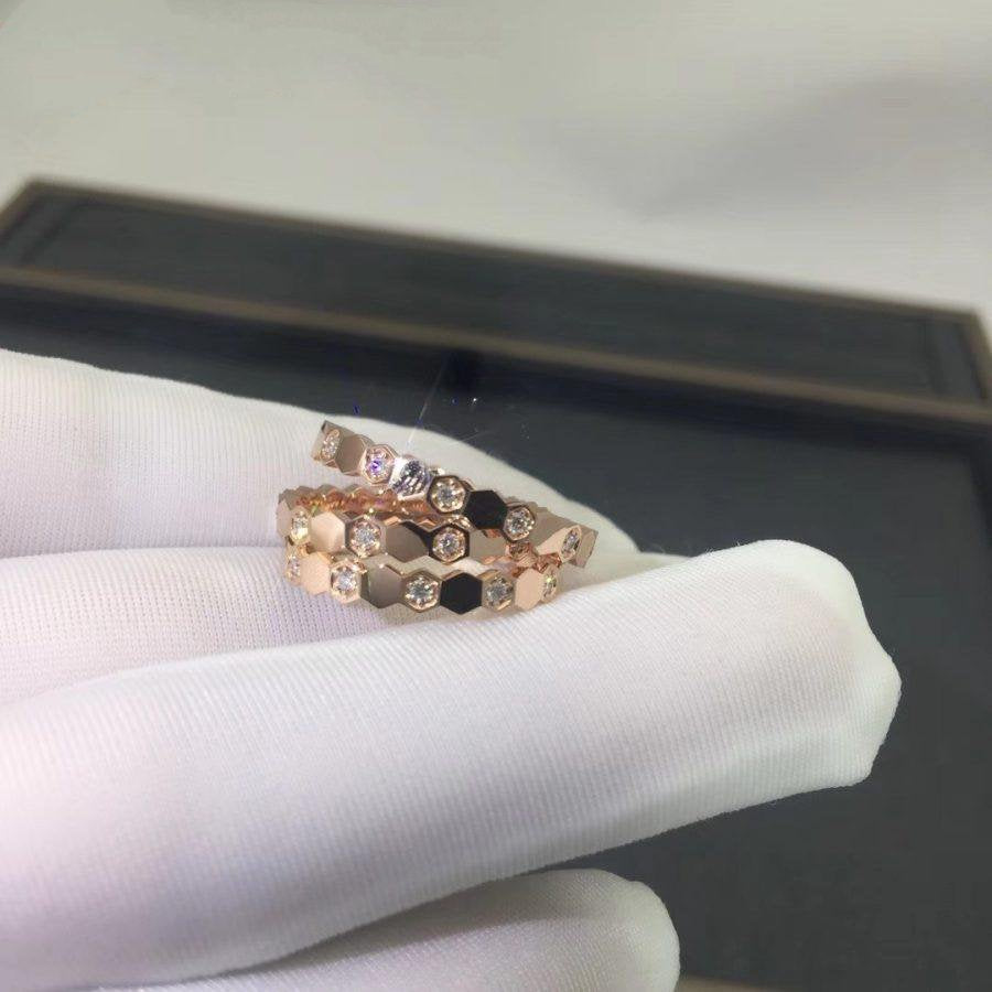 [Okajuri Jewelry]BEE LOVE RING PINK GOLD DIAMOND