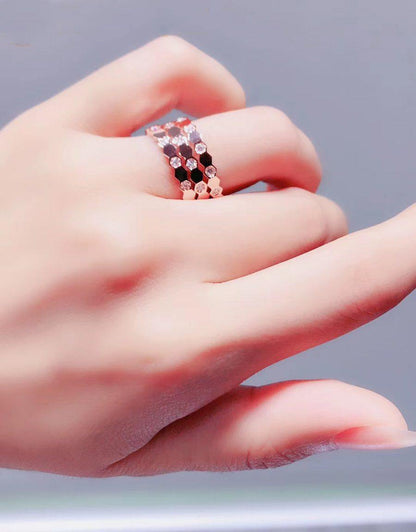 [Okajuri Jewelry]BEE LOVE RING PINK GOLD DIAMOND