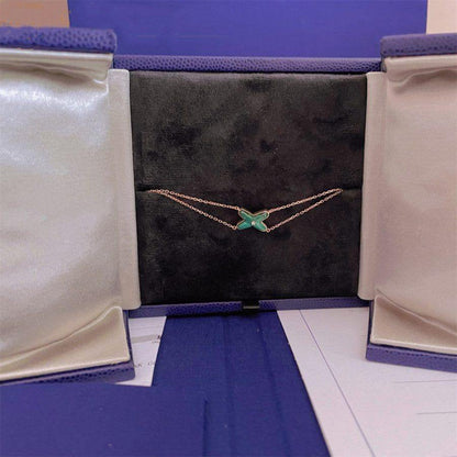 [Okajuri Jewelry]JEUX BRACELET MALACHITE PINK GOLD 1 DIAMOND