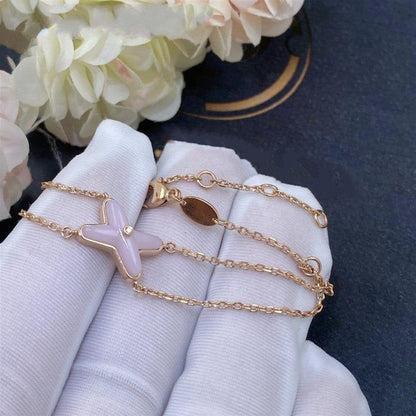 [Okajuri Jewelry]JEUX BRACELET PINK MOP PINK GOLD 1 DIAMOND