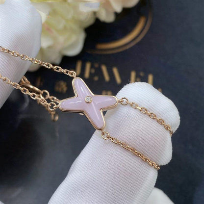 [Okajuri Jewelry]JEUX BRACELET PINK MOP PINK GOLD 1 DIAMOND