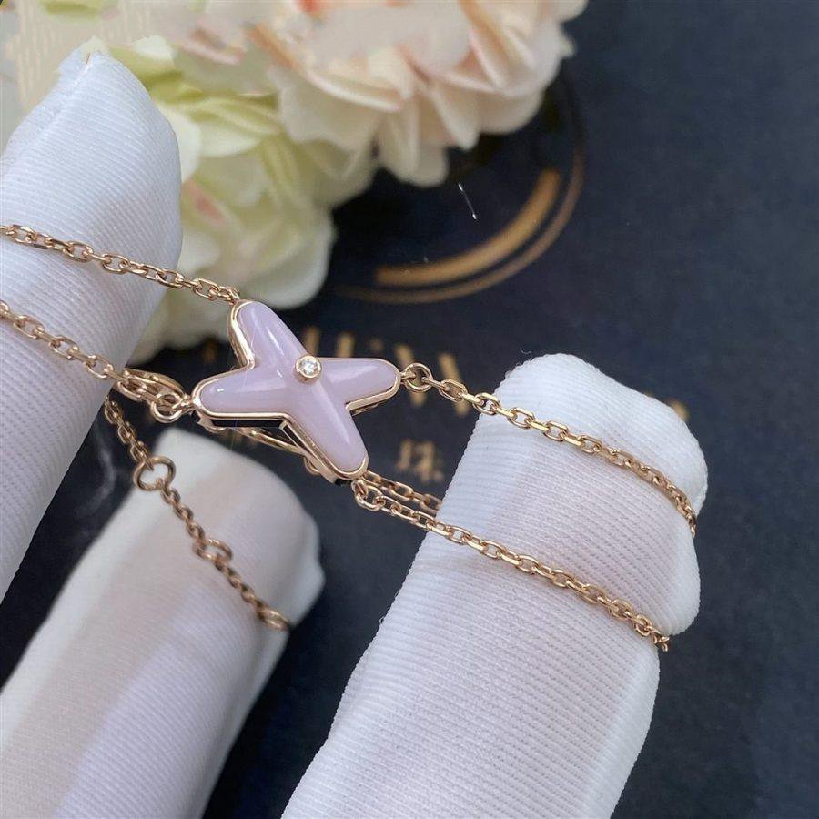 [Okajuri Jewelry]JEUX BRACELET PINK MOP PINK GOLD 1 DIAMOND
