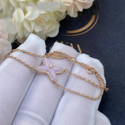 [Okajuri Jewelry]JEUX BRACELET PINK MOP PINK GOLD 1 DIAMOND