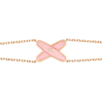 [Okajuri Jewelry]JEUX BRACELET PINK MOP PINK GOLD 1 DIAMOND