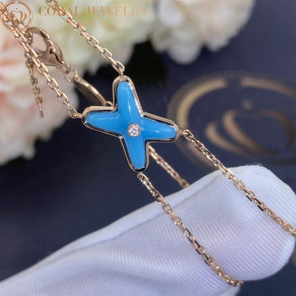 [Okajuri Jewelry]JEUX BRACELET TURQUOISE PINK GOLD 1 DIAMOND