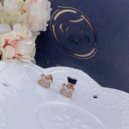 [Okajuri Jewelry]JEUX DE PINK GOLD DIAMOND EARRINGS