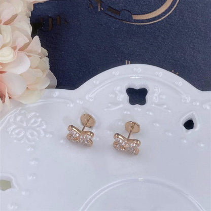 [Okajuri Jewelry]JEUX DE PINK GOLD DIAMOND EARRINGS