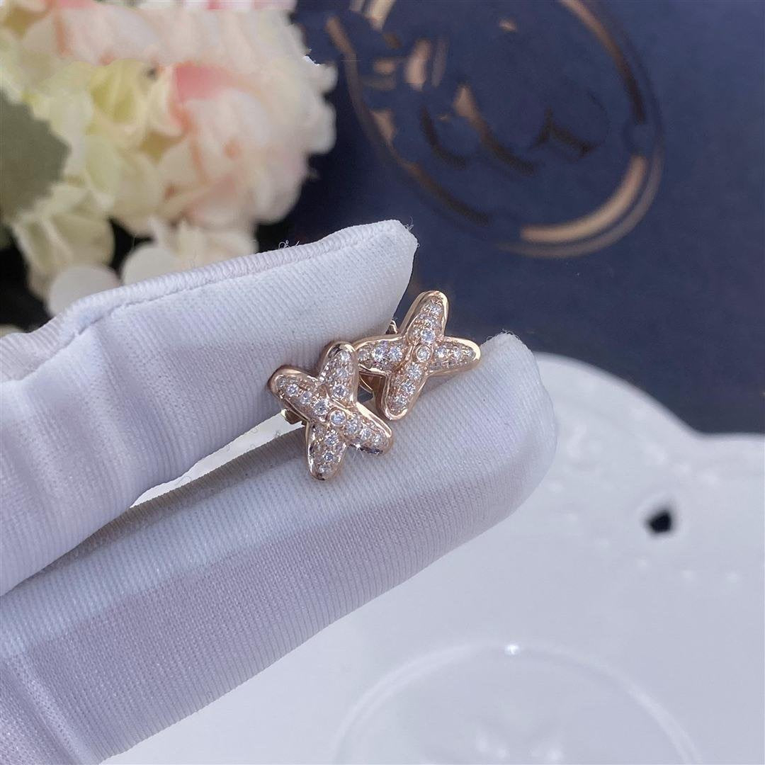 [Okajuri Jewelry]JEUX DE PINK GOLD DIAMOND EARRINGS