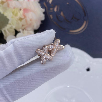 [Okajuri Jewelry]JEUX DE PINK GOLD DIAMOND EARRINGS