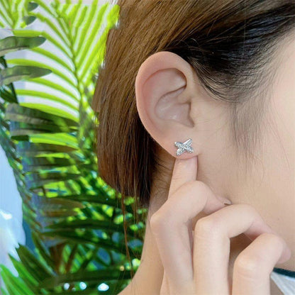 [Okajuri Jewelry]JEUX DE SILVER DIAMOND EARRINGS