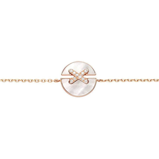 [Okajuri Jewelry]JEUX DE BRACELET MOP PINK GOLD DIAMONDS