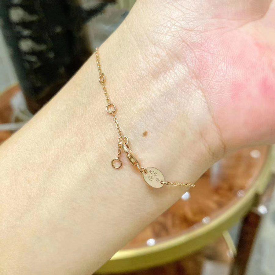 [Okajuri Jewelry]JEUX DE BRACELET MOP PINK GOLD DIAMONDS