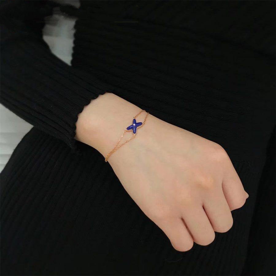 [Okajuri Jewelry]Hollow Design Four-Leaf Clover Flower Shape Ring