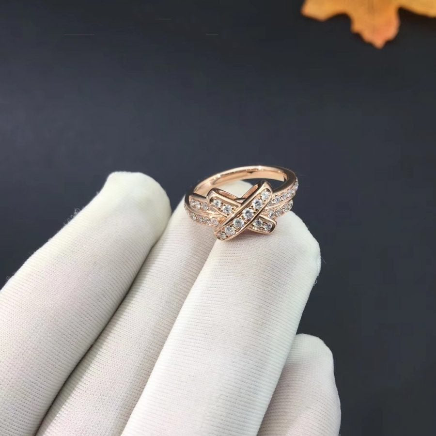 [Okajuri Jewelry]JEUX DE RING PINK GOLD DIAMOND