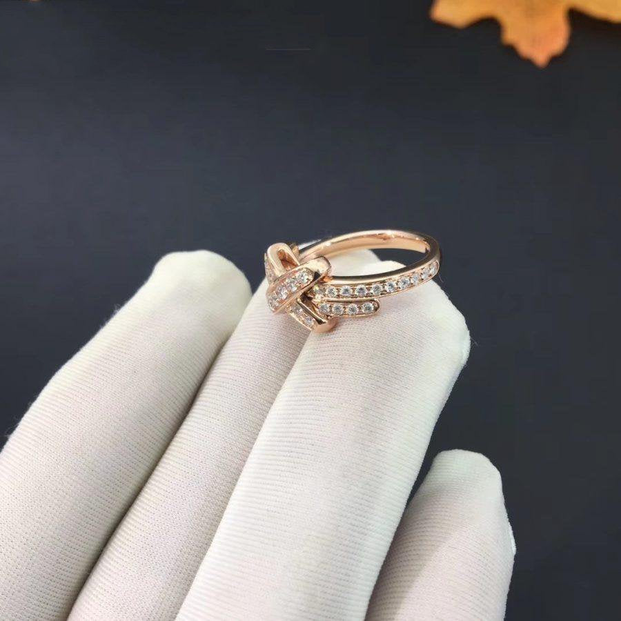 [Okajuri Jewelry]JEUX DE RING PINK GOLD DIAMOND