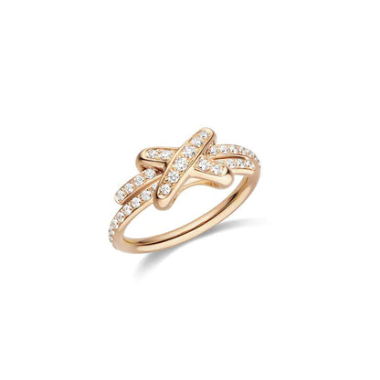 [Okajuri Jewelry]JEUX DE RING PINK GOLD DIAMOND