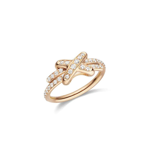 [Okajuri Jewelry]JEUX DE RING PINK GOLD DIAMOND