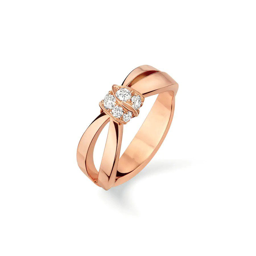 [Okajuri Jewelry]LIENS RING PINK GOLD DIAMOND