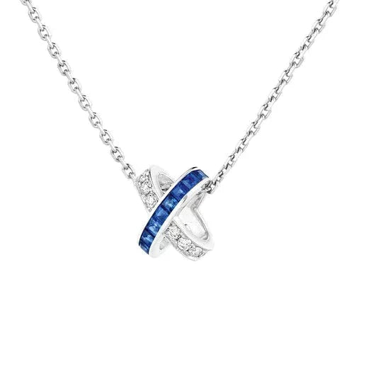 [Okajuri Jewelry]LIENS DIAMOND SILVER NECKLACE
