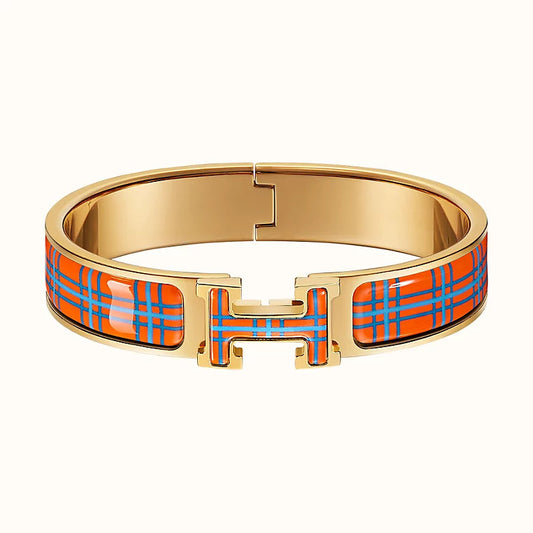 [Okajuri Jewelry]H TARTAN BRACELET 12MM