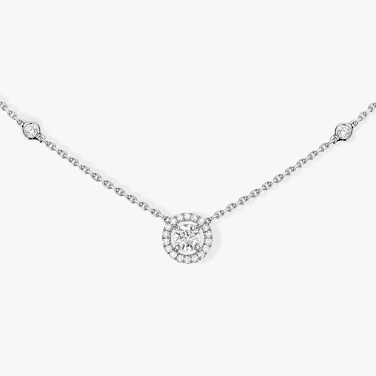 [Okajuri Jewelry]Diamond Necklace 0,20ct Brilliant Shape Joy