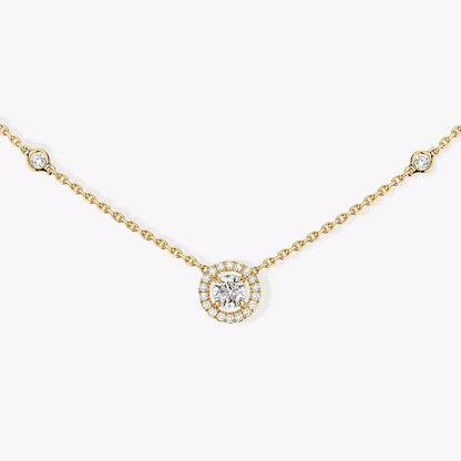 [Okajuri Jewelry]Diamond Necklace 0,20ct Brilliant Shape Joy