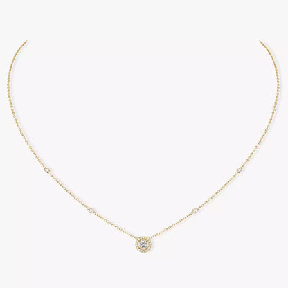[Okajuri Jewelry]Diamond Necklace 0,20ct Brilliant Shape Joy