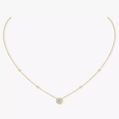 [Okajuri Jewelry]Diamond Necklace 0,20ct Brilliant Shape Joy
