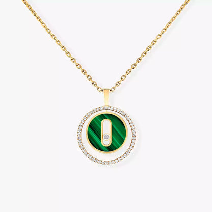 [Okajuri Jewelry]Lucky Move Diamond Necklace in Rose Gold and White Mother-of-Pearl
