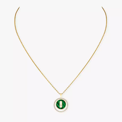 [Okajuri Jewelry]Lucky Move Diamond Necklace in Rose Gold and White Mother-of-Pearl