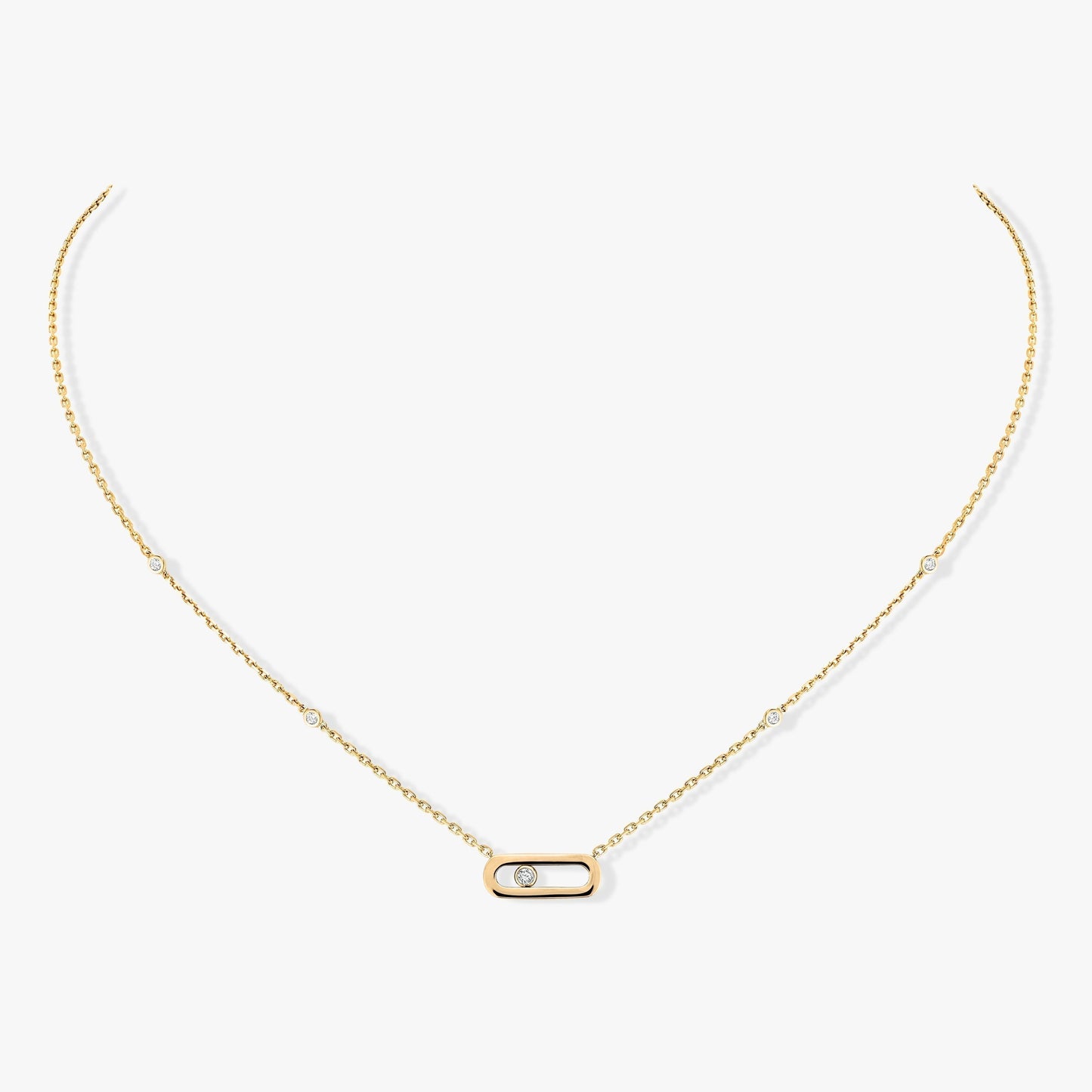 [Okajuri Jewelry]MOVE UNO DIAMOND NECKLACE